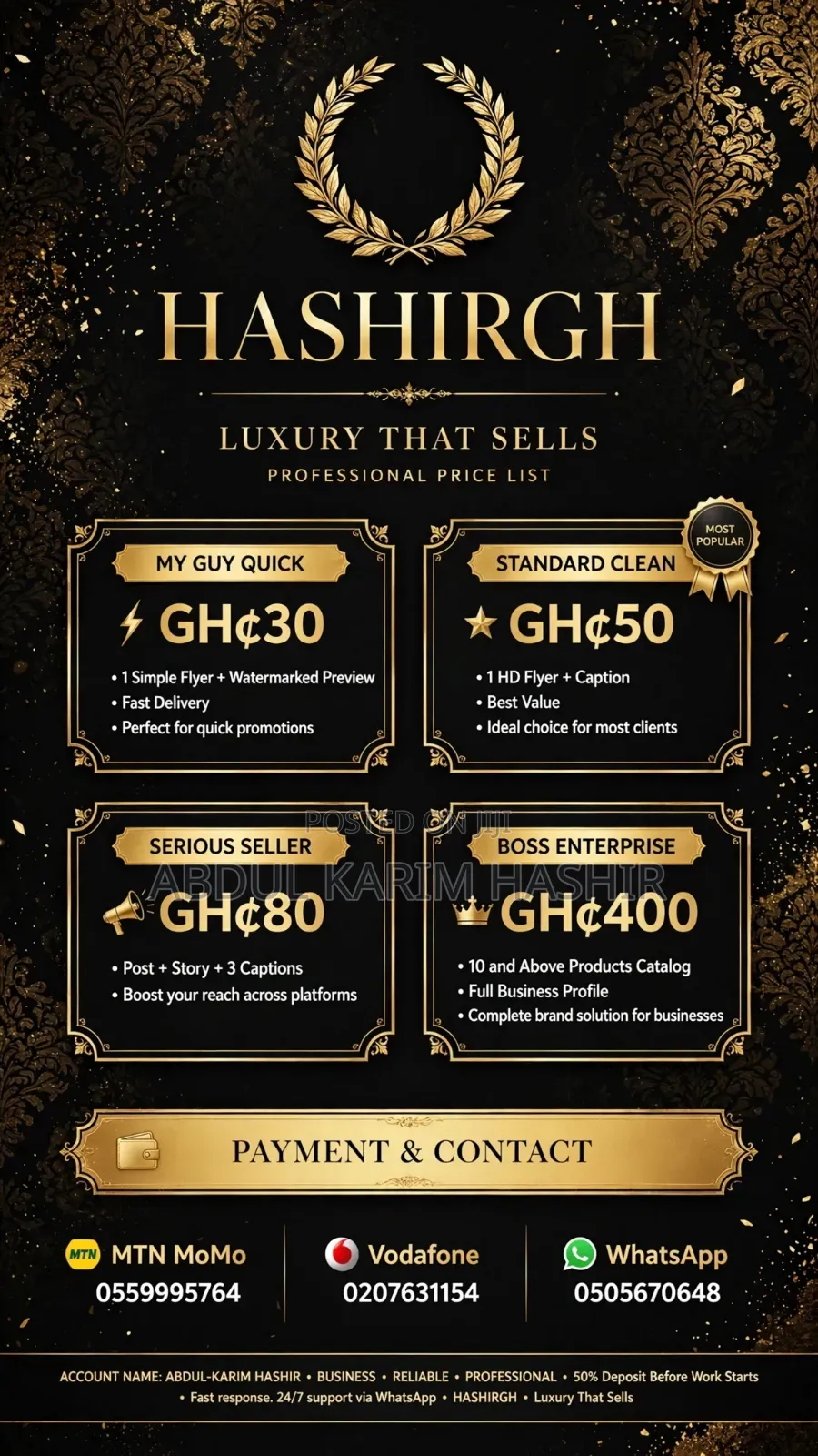 Professional Flyer Design - GH₵50 - All Businesses