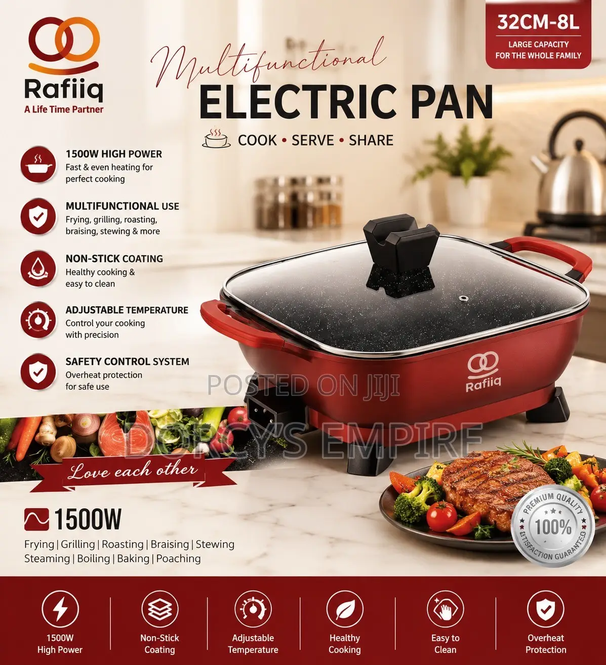 Rafiiq Multifunctional Electric Pan