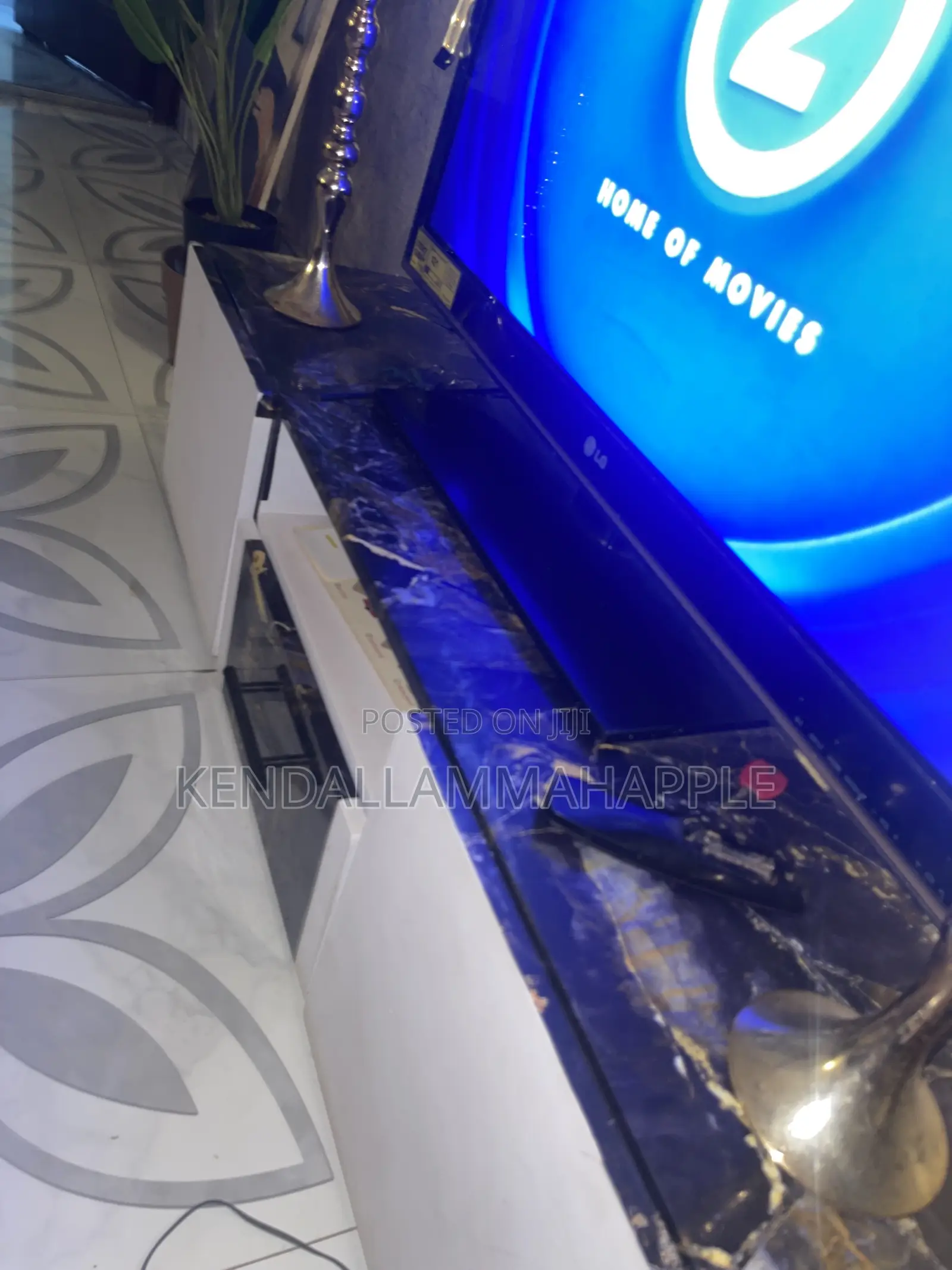 Black and White TV Stand