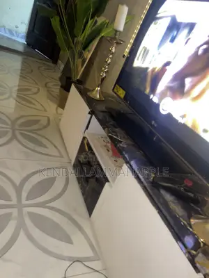 Black and White TV Stand
