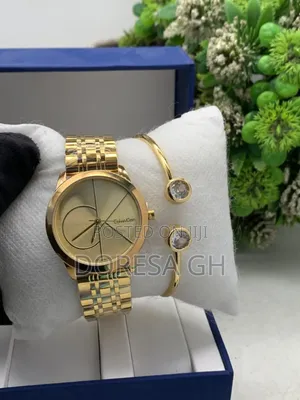 Calvin Klein Watch and Bangle Set – Gift Set for Women