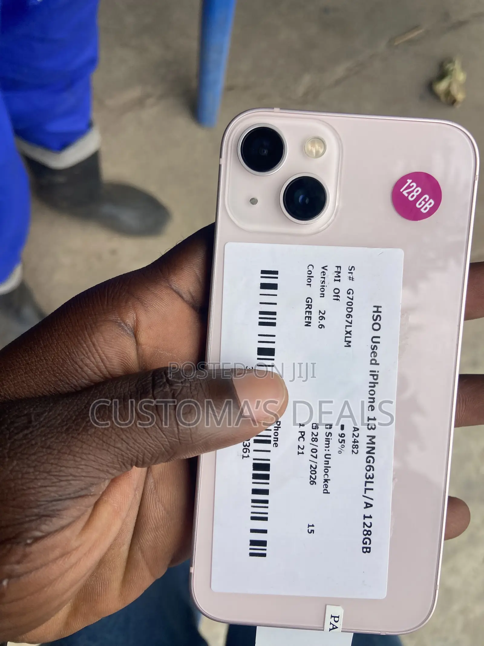 New Apple iPhone 13 128 GB Pink