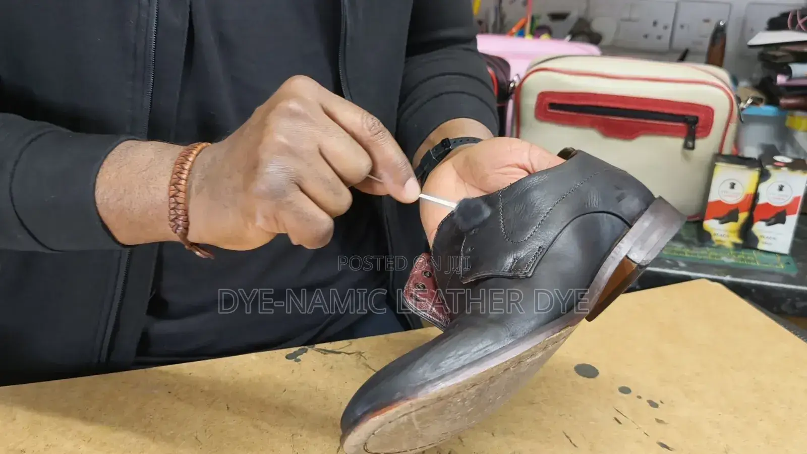Dye-Namic Leather Dye - For Shoes, Bags & Belts - Black
