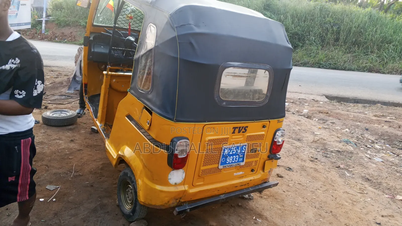TVS King Deluxe Plus iTouch Start 2025 Yellow