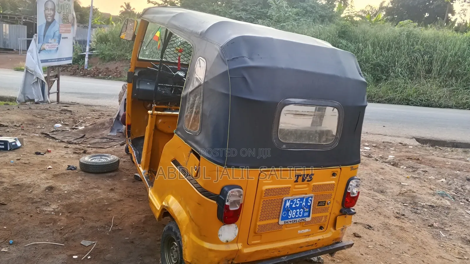 TVS King Deluxe Plus iTouch Start 2025 Yellow