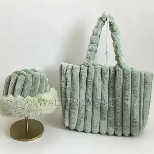 Women's Plush Faux Fur 2-Piece Set