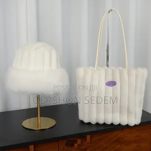 Faux 2in1 Ladies Bag and Cap
