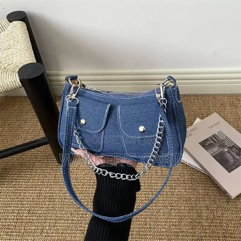 Women's Y2K Denim Shoulder Bag