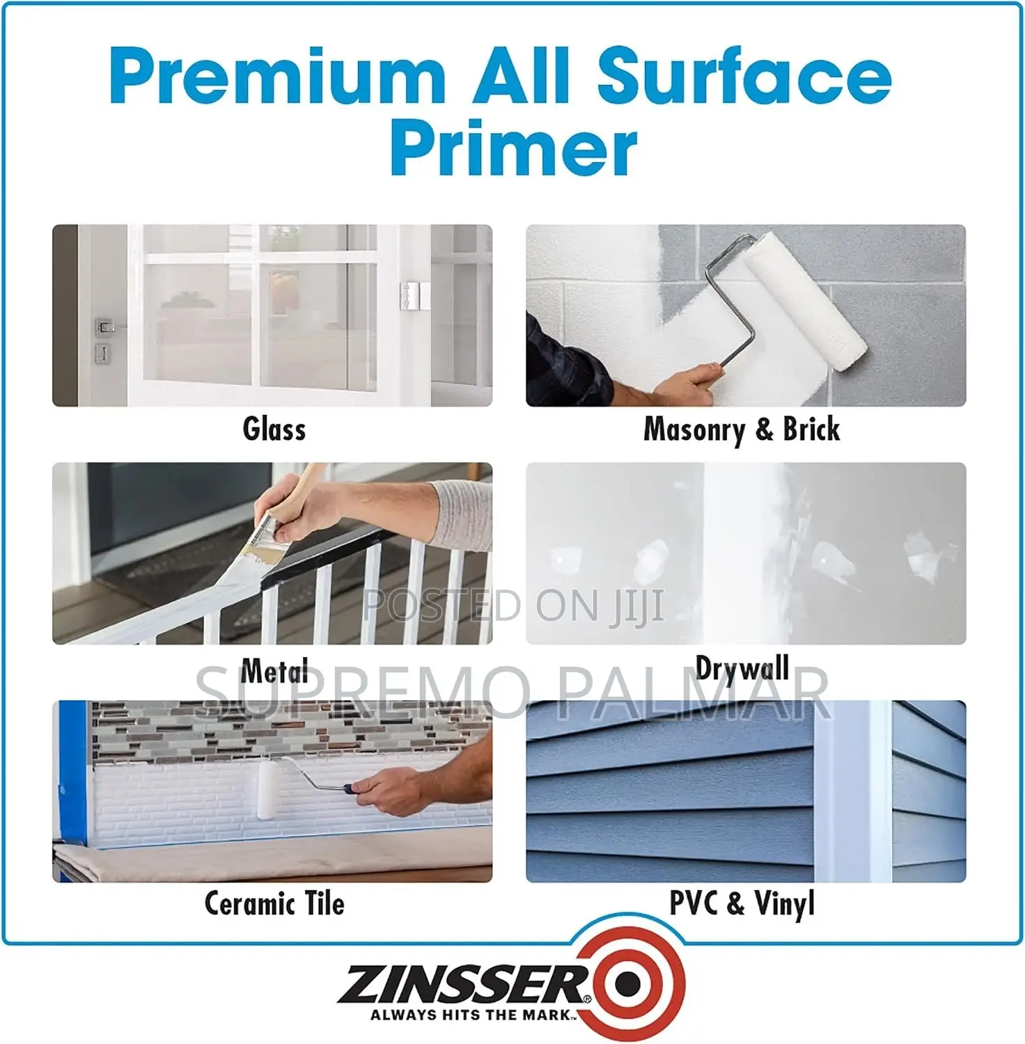 Zinsser Bulls Eye 1-2-3 Water-Based Primer 1 Gallon 3.78L