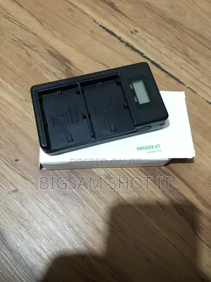 LP-E6N LP-E6 Battery LCD USB Dual Charger for Canon Batteries