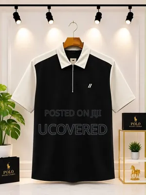 Short-Sleeve Polo Shirts Feature Casual Half-Zip Collars