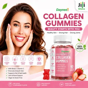 Collagen Gummies With Biotin Vitamin C – 60 Vegan Gummies for Skin Hai