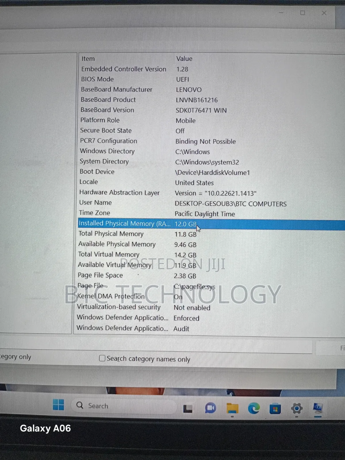Laptop Lenovo Ideapad 3-14IIL05 12GB Intel Core i5 SSHD+SSD 256GB