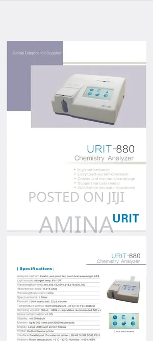 Urit Semi Automated Chemistry Analyser