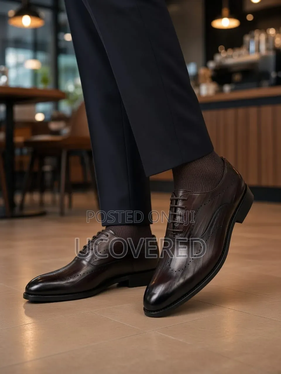 Berluti Dark Brown Leather Formal Oxford Dress Shoes