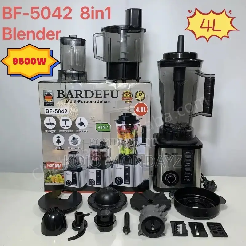 Blender 8-in-1 BardeFu Blender Machine – 9500W Professional Commercial