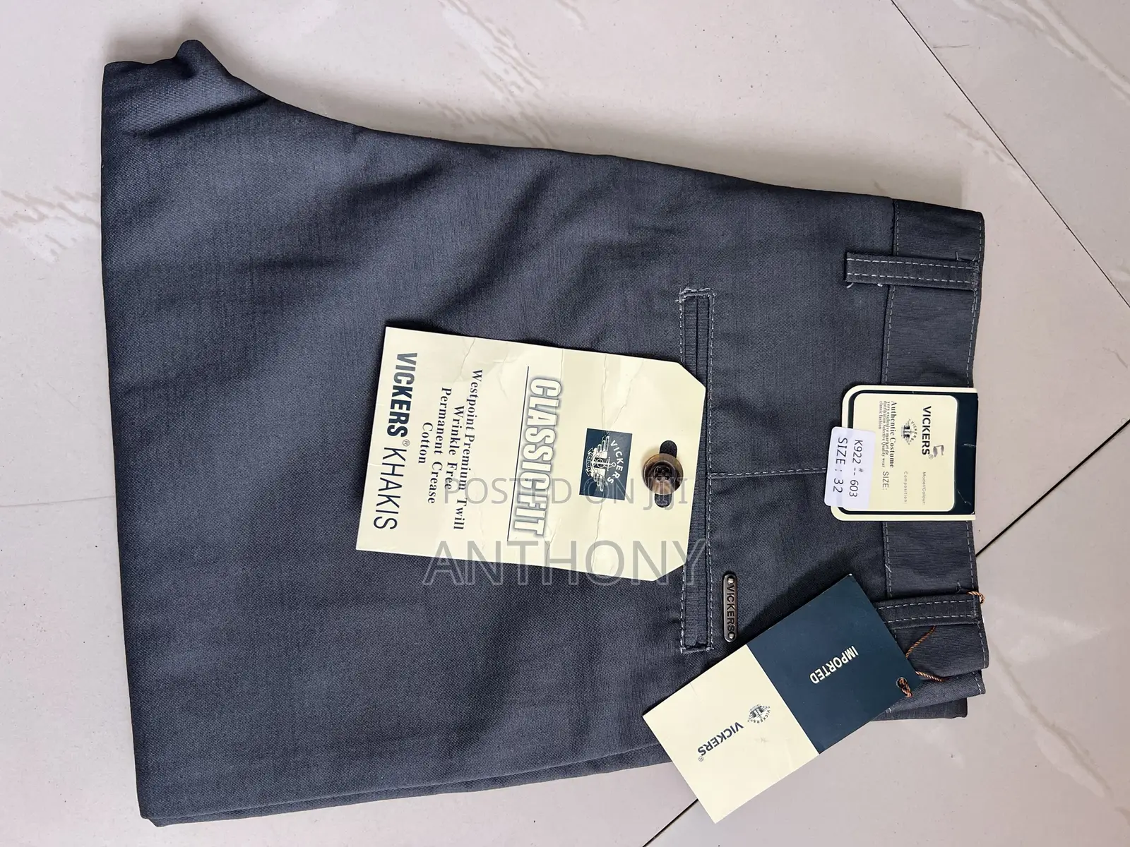 Quality Men Khaki Trousers