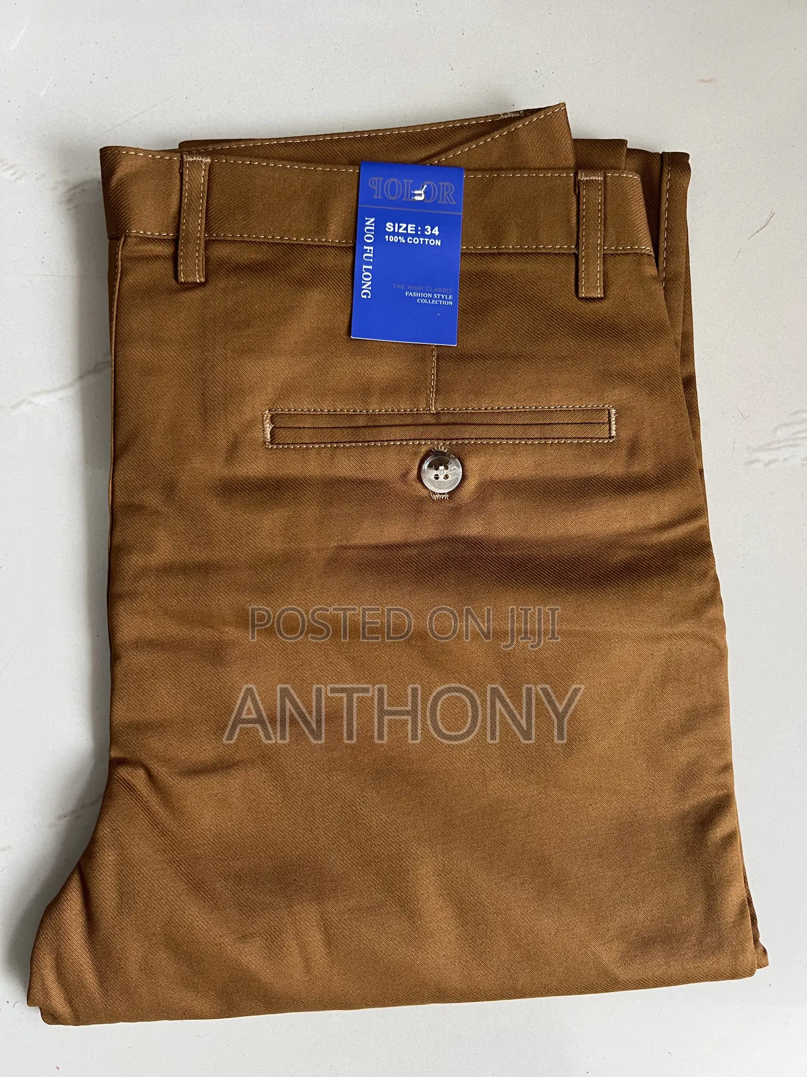 Quality Men Khaki Trousers