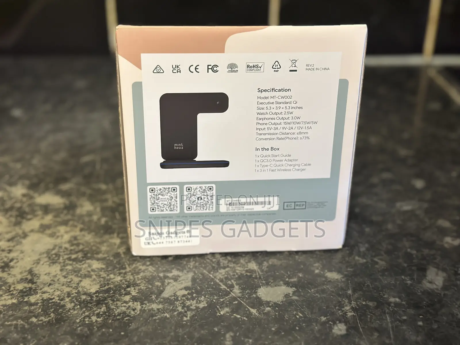 Mint Houz 3 in 1 Wireless Charger