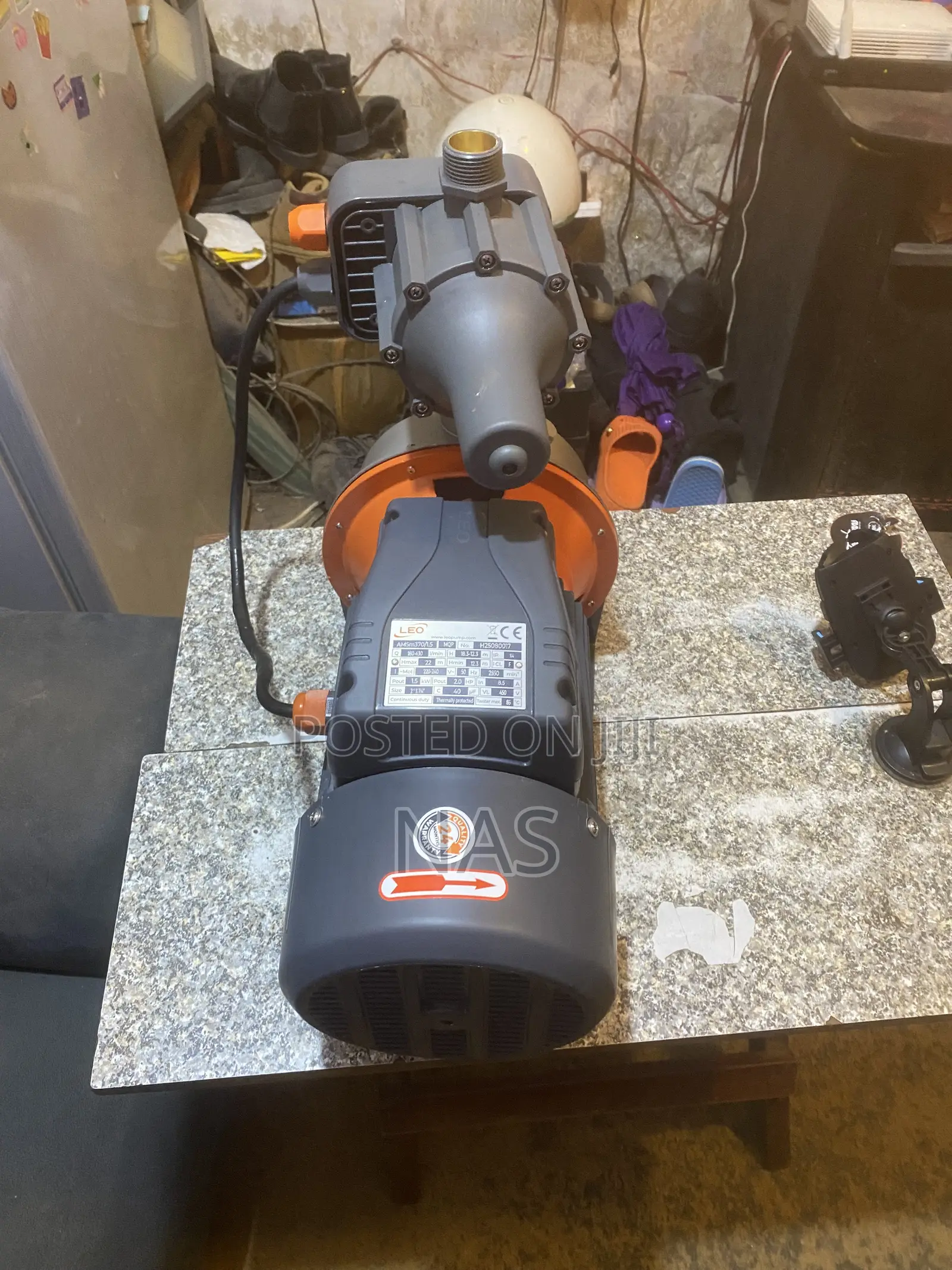 A 2.0 HP Leo Stainless Steel Jet Pump .New Type Complete.