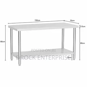 Stainless Steel Table (150cm Length)
