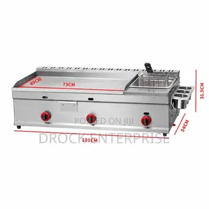 Gas Griddle With Deep Fryer