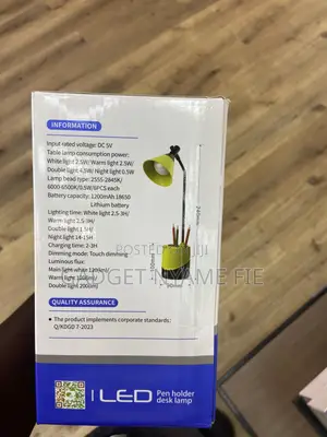 Rechargeable Desktop Lamp With Pen Holder