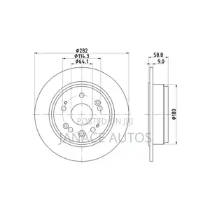 Honda Cr-v Crossroad Mindex Mdc2046 Rear Brake Disc