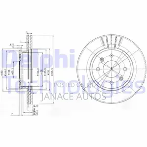 hYUNDAI GETZ MINDEX MDC1723 Front Brake Disc