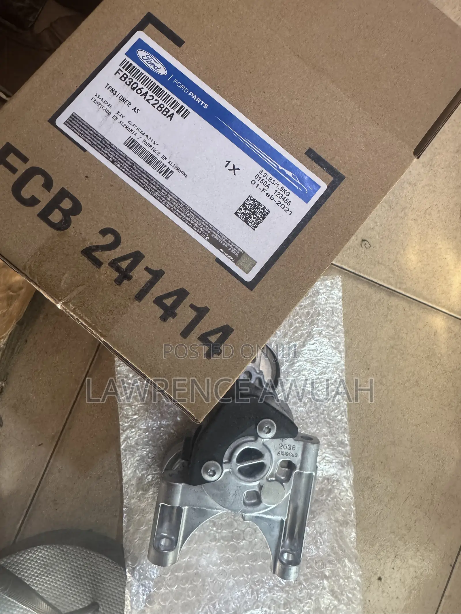 Ford Ranger T6 2.2l, 3.2l Original Fan Belt Tensioner or Adjuster
