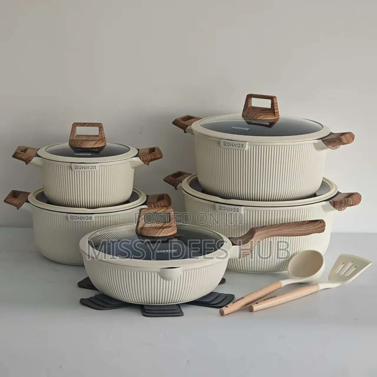 Donnor 15pcs Granite Cookware Set