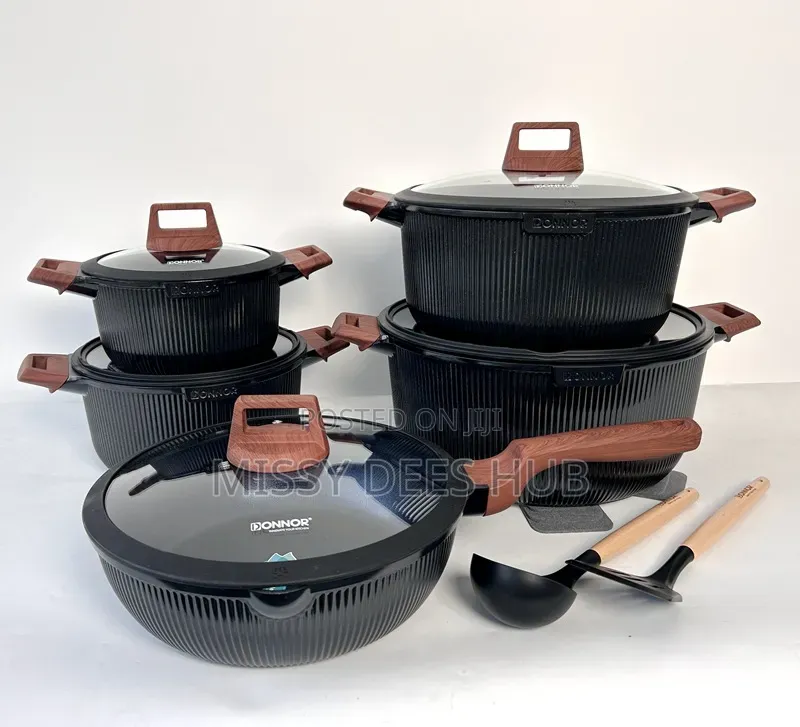 Donnor 15pcs Granite Cookware Set