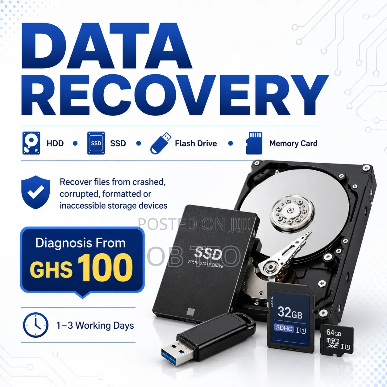 Professional Data Recovery – HDD, SSD, Flash Drive & Memory Card