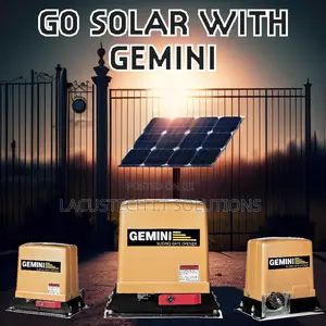 Gemini Sliding Gate Motor With Solar Panel