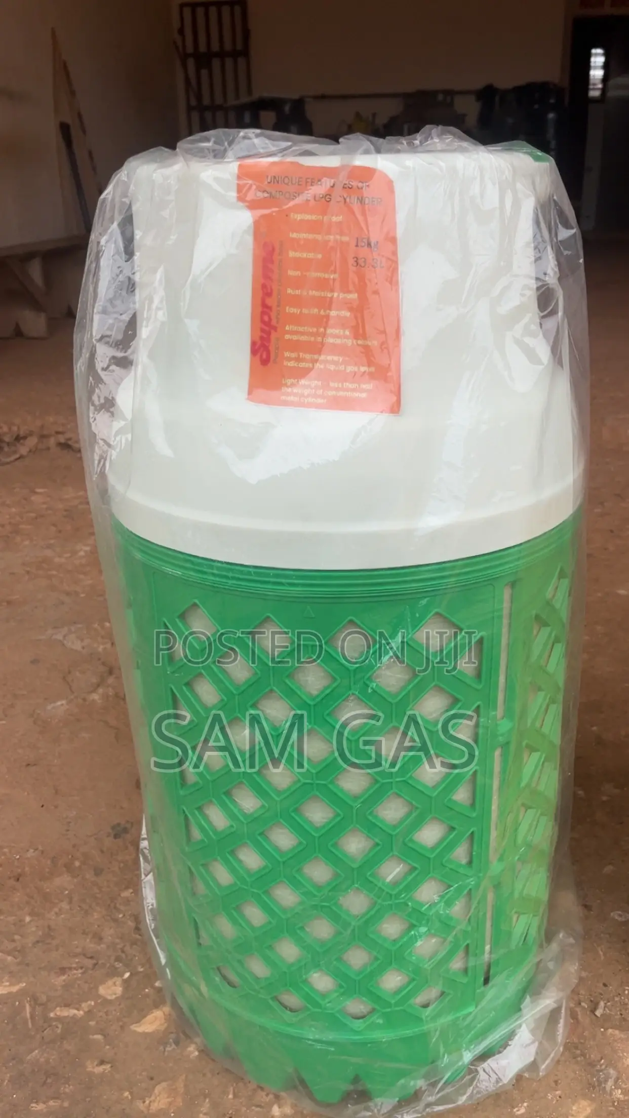 15kg Fibre/Fiber Glass Cylinders