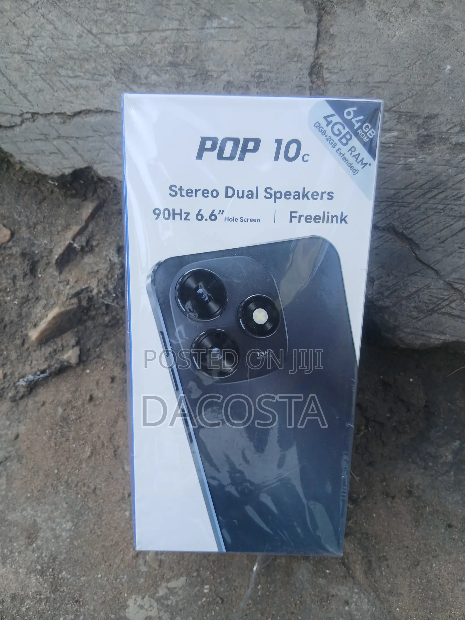 New Tecno Pop 10C 64 GB Black