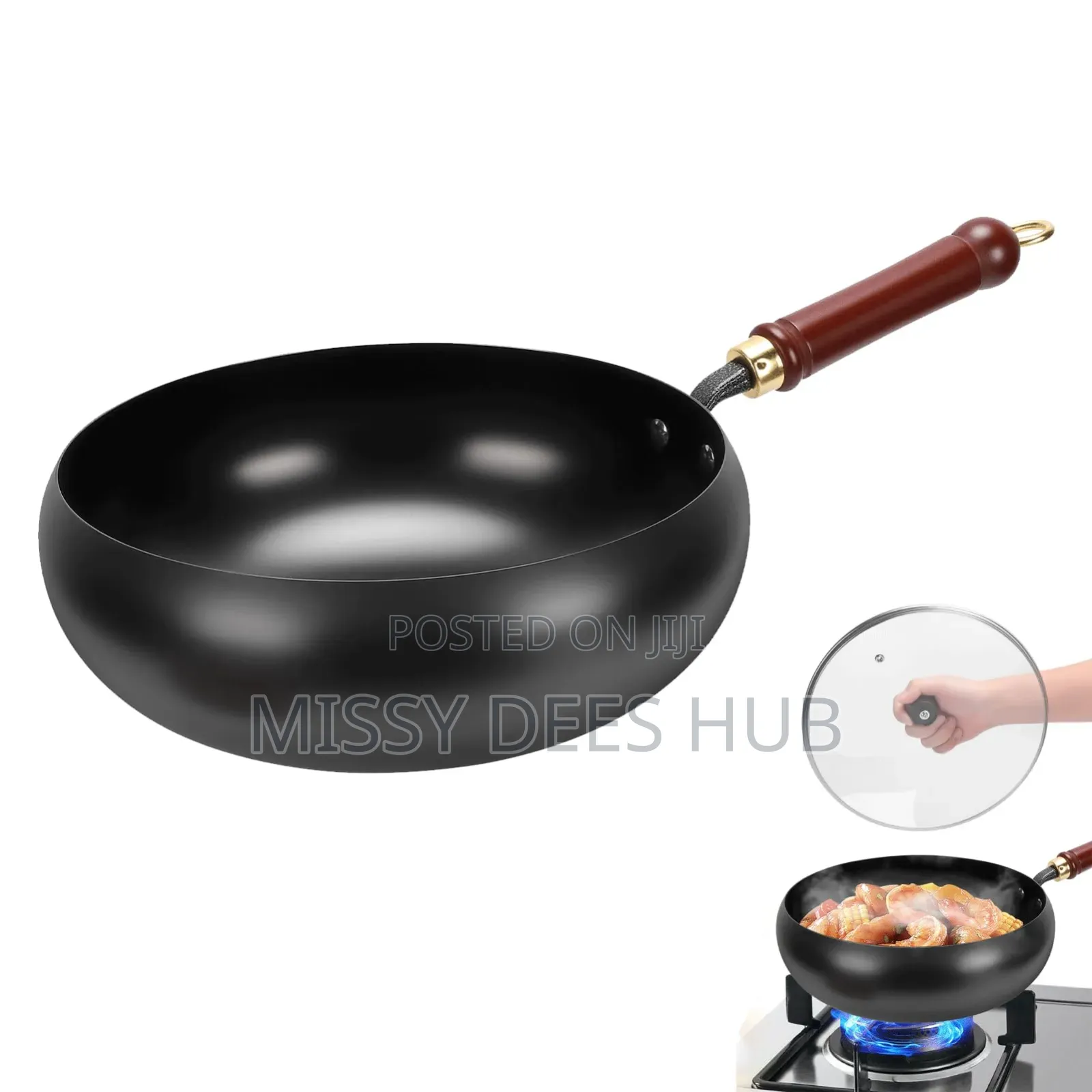 26cm Potbelly Pot With Glass Lid