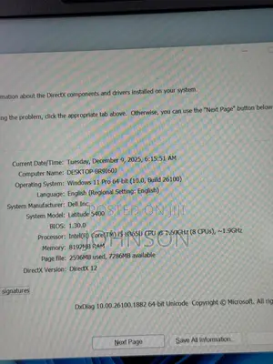 Laptop Dell Latitude 5400 8GB Intel Core i5 SSD 256GB