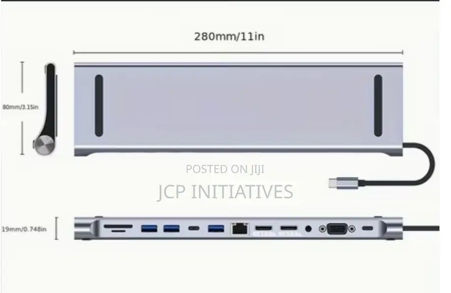 Type C 11in1hub USB Docking Station