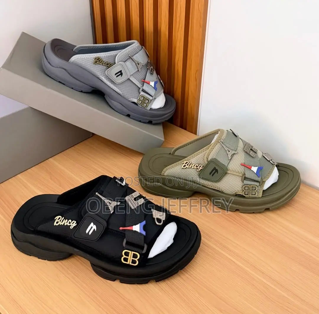 Original Balenciaga Cushion Slide/Sandals in Colours