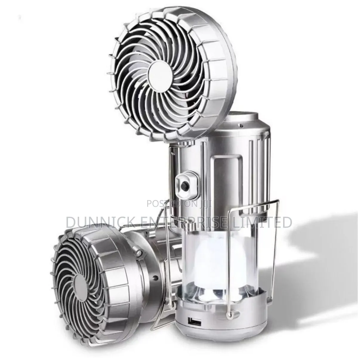 Solar Rechargeable Fan With Light