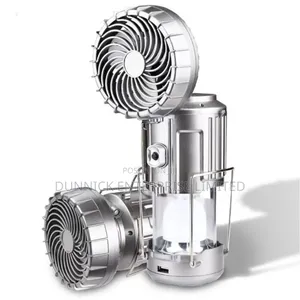 Solar Rechargeable Fan With Light