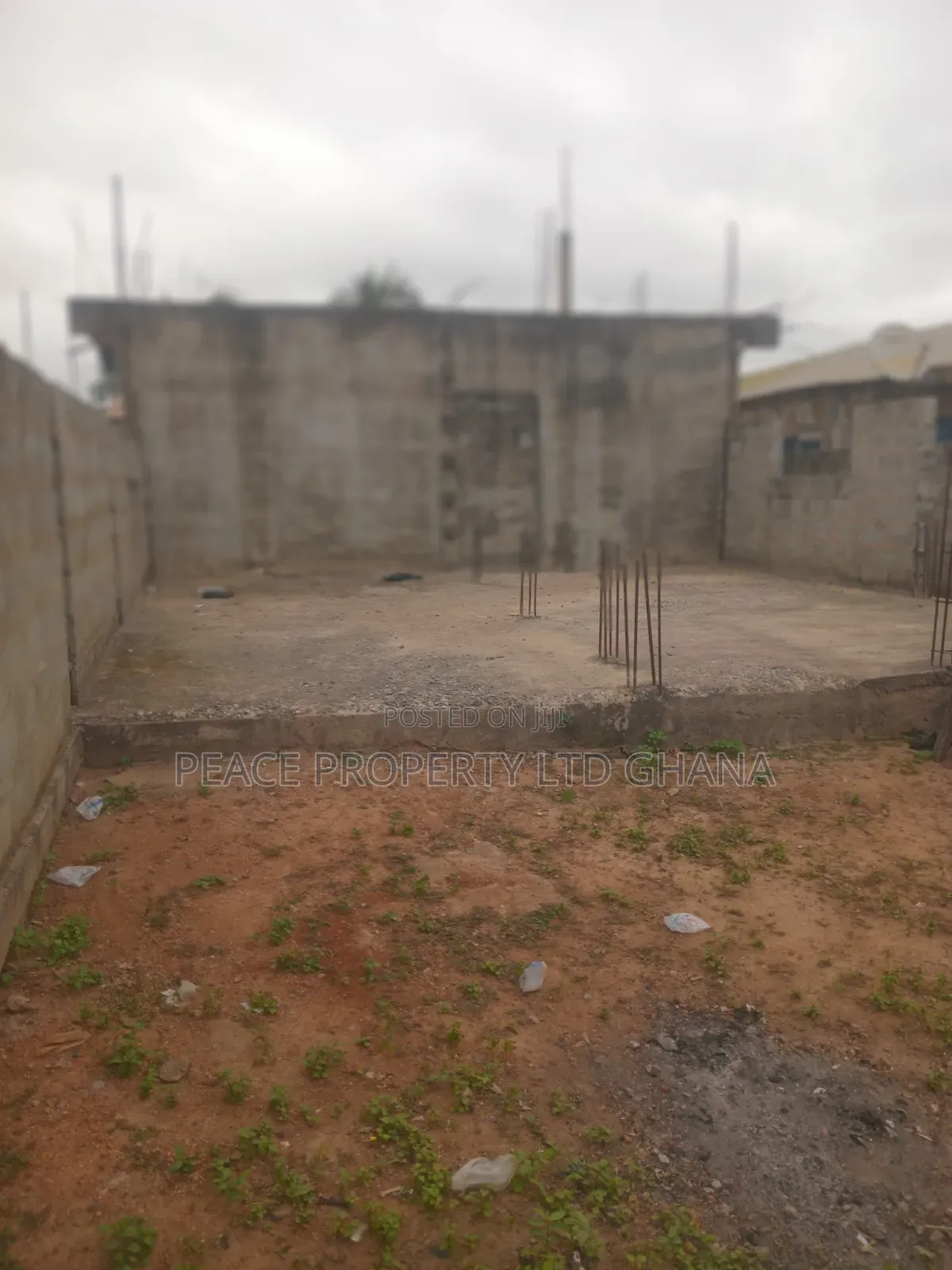 Half Plot of Land Containing Two Bedrooms Self-Contained