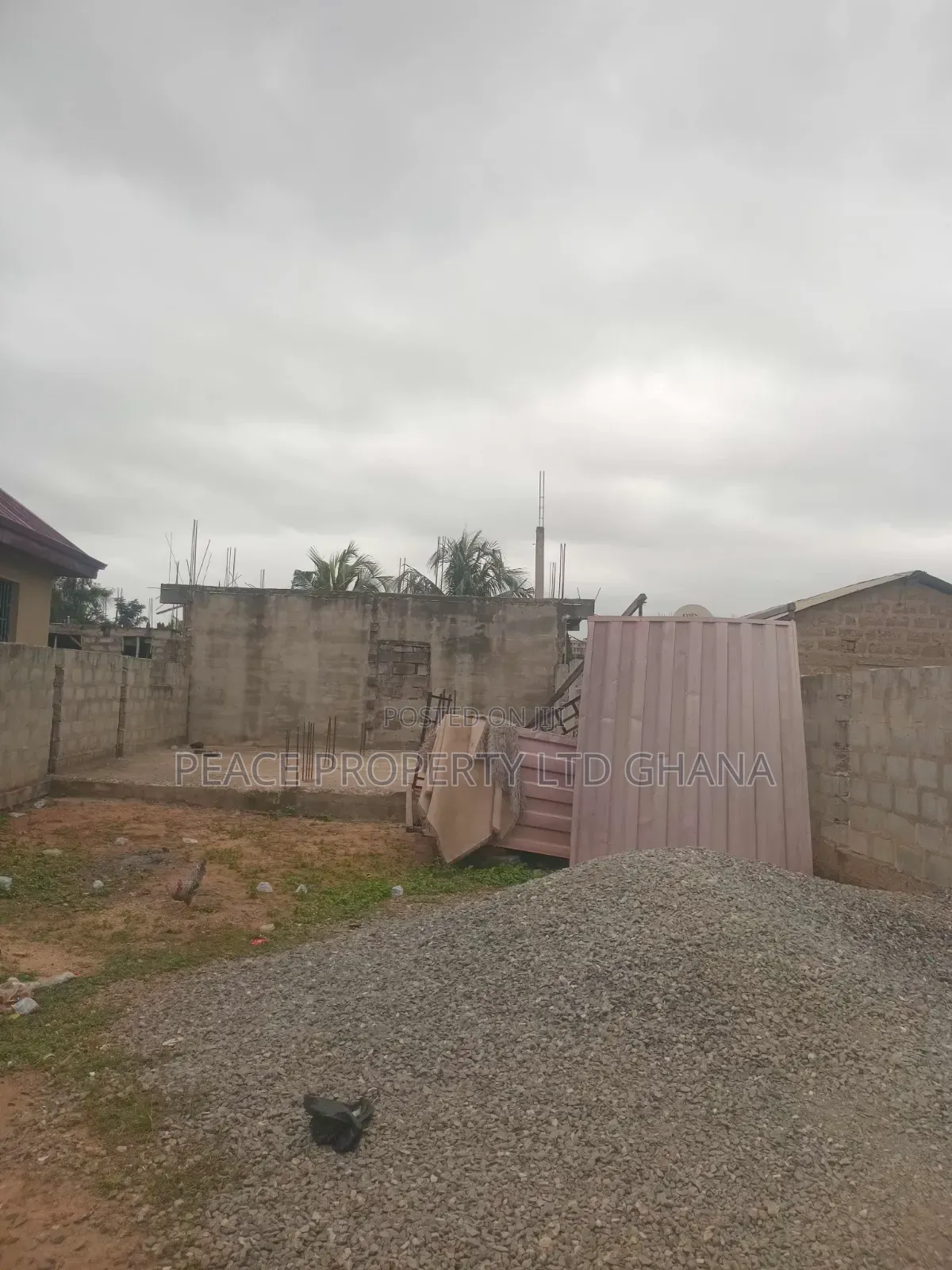 Half Plot of Land Containing Two Bedrooms Self-Contained