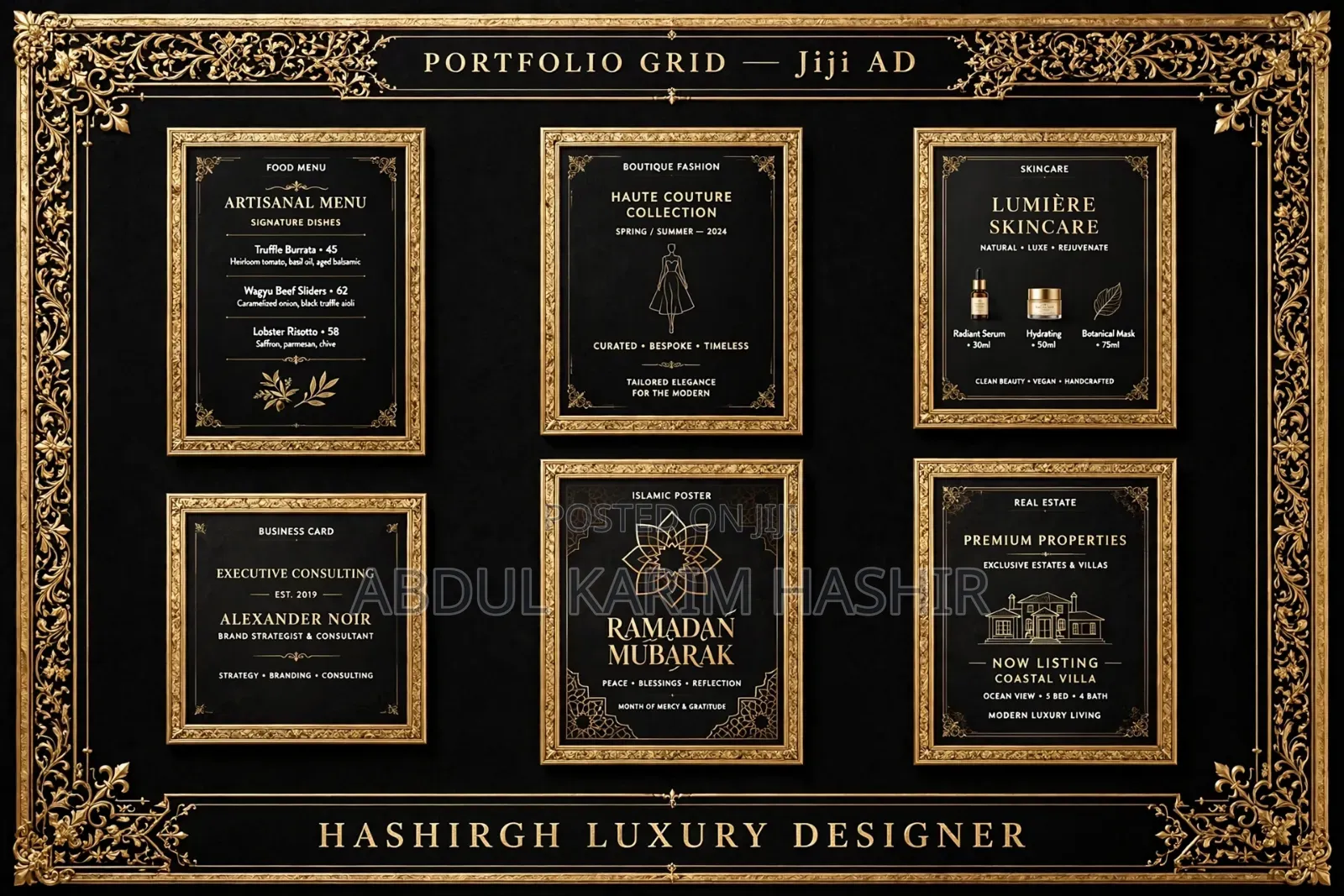 Luxury Flyer & Logo Design - Digital Delivery via WhatsApp