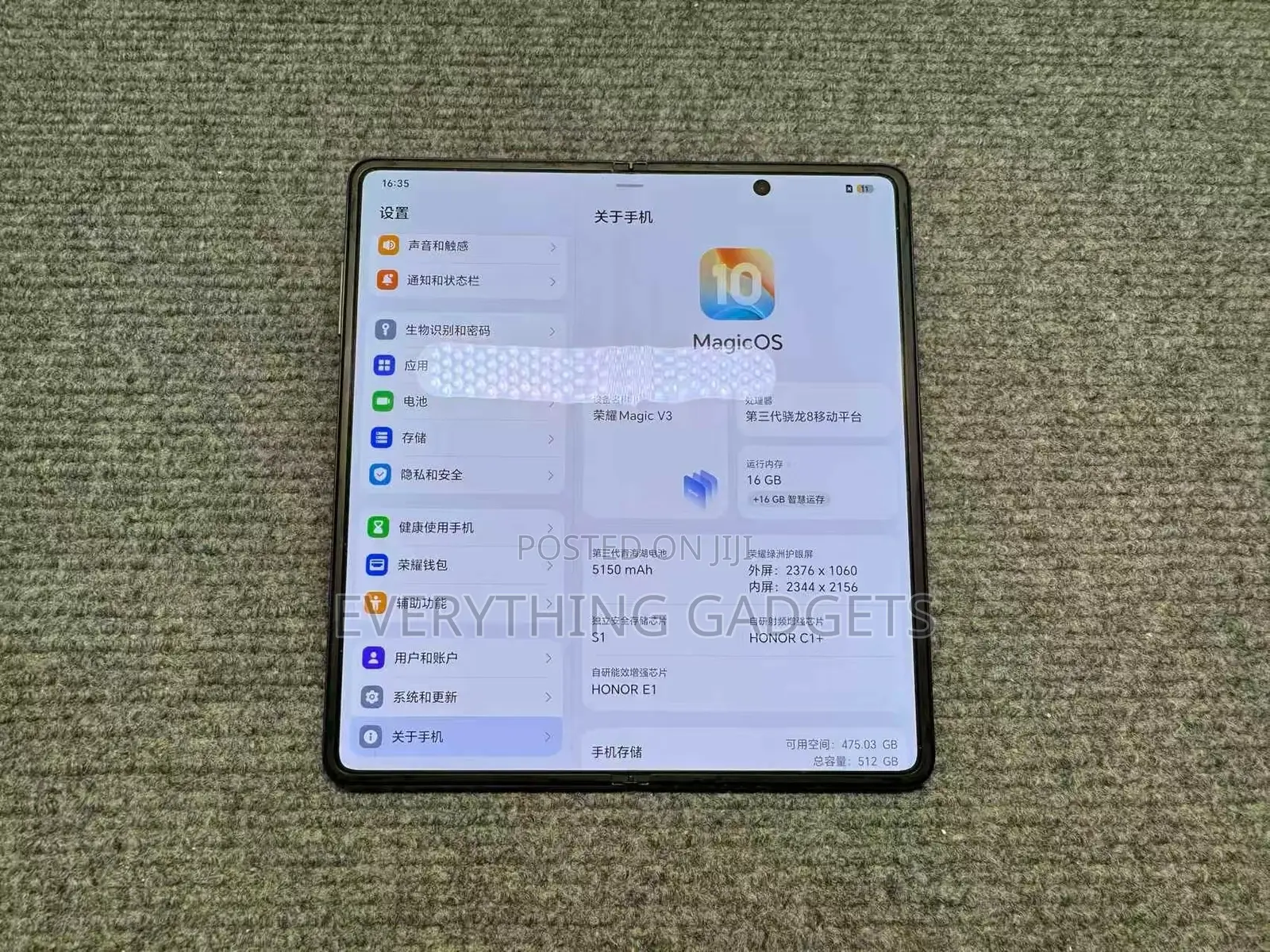 Honor Magic V3 512 GB Black