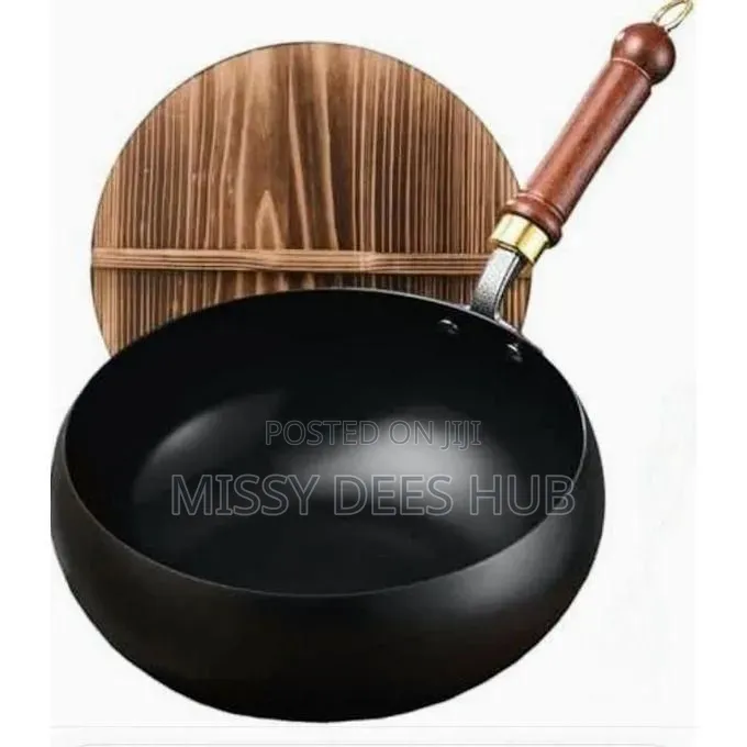24cm Potbelly Pot With Wooden Cover