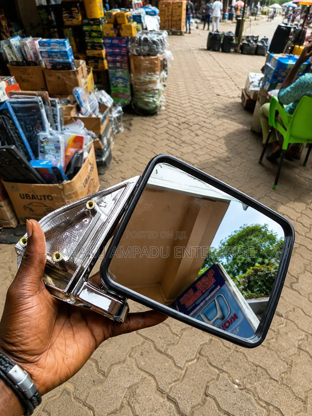 Chrome Side Mirror - Cecilia Mirror