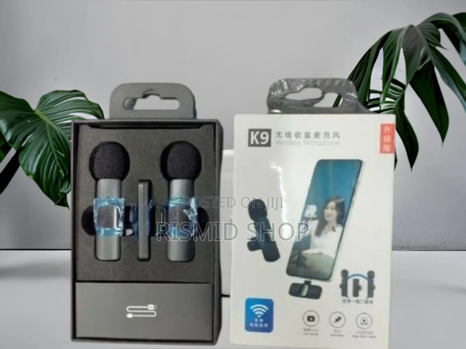 K9 2-in-1 Portable Wireless Microphone for Smartphones