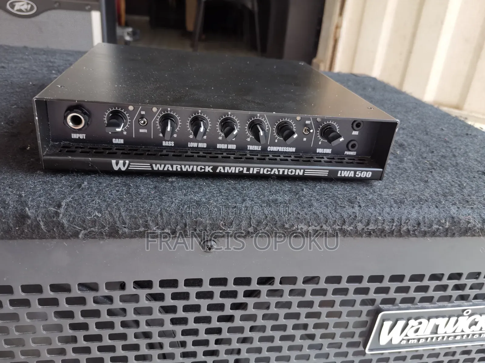 Warwick WCA 410 + LWA 500 Bass Stack - 4x10" Cab + 500W Head